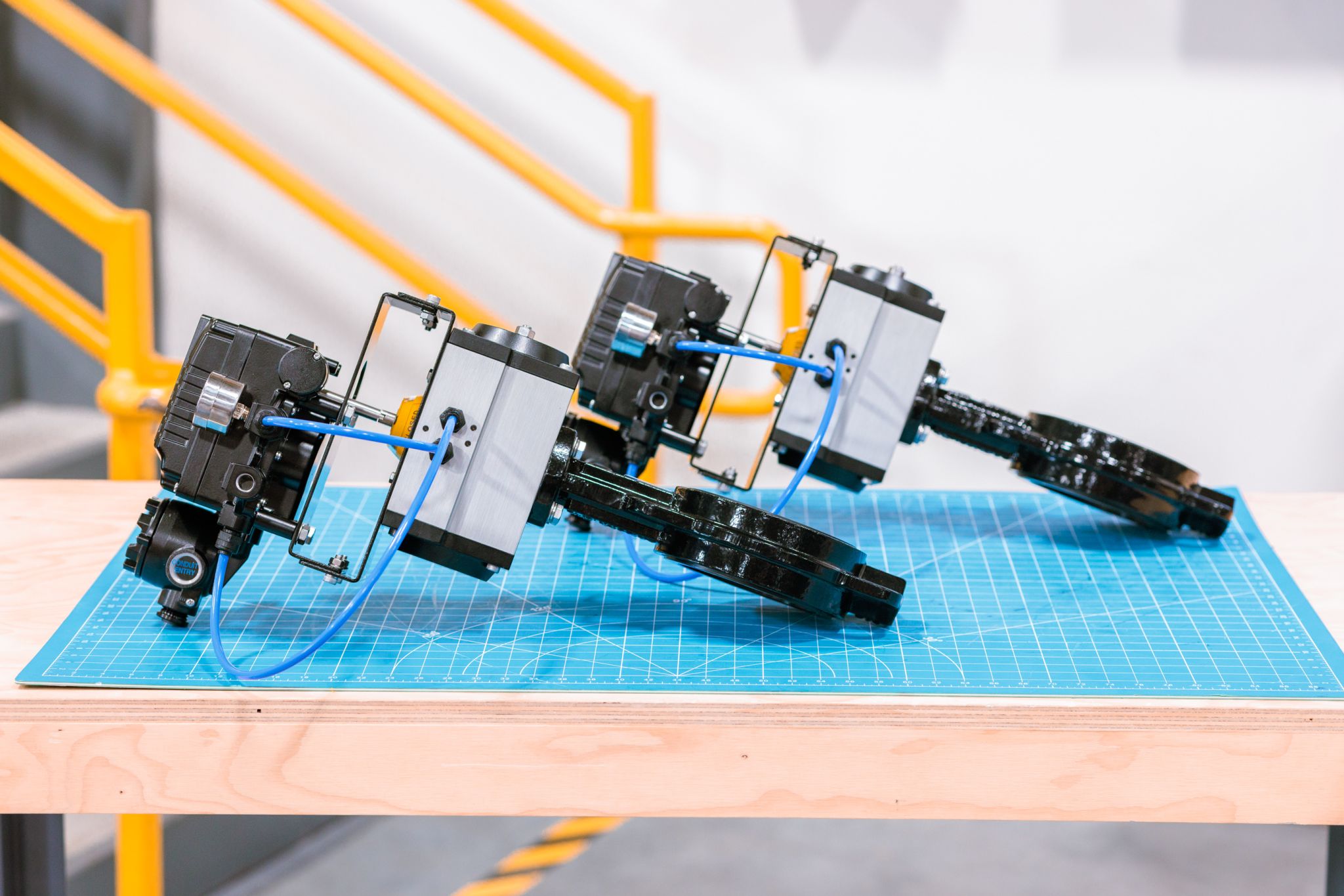 Resilient Butterfly Valve w/ Rack & Pinion Actuator & Positioner