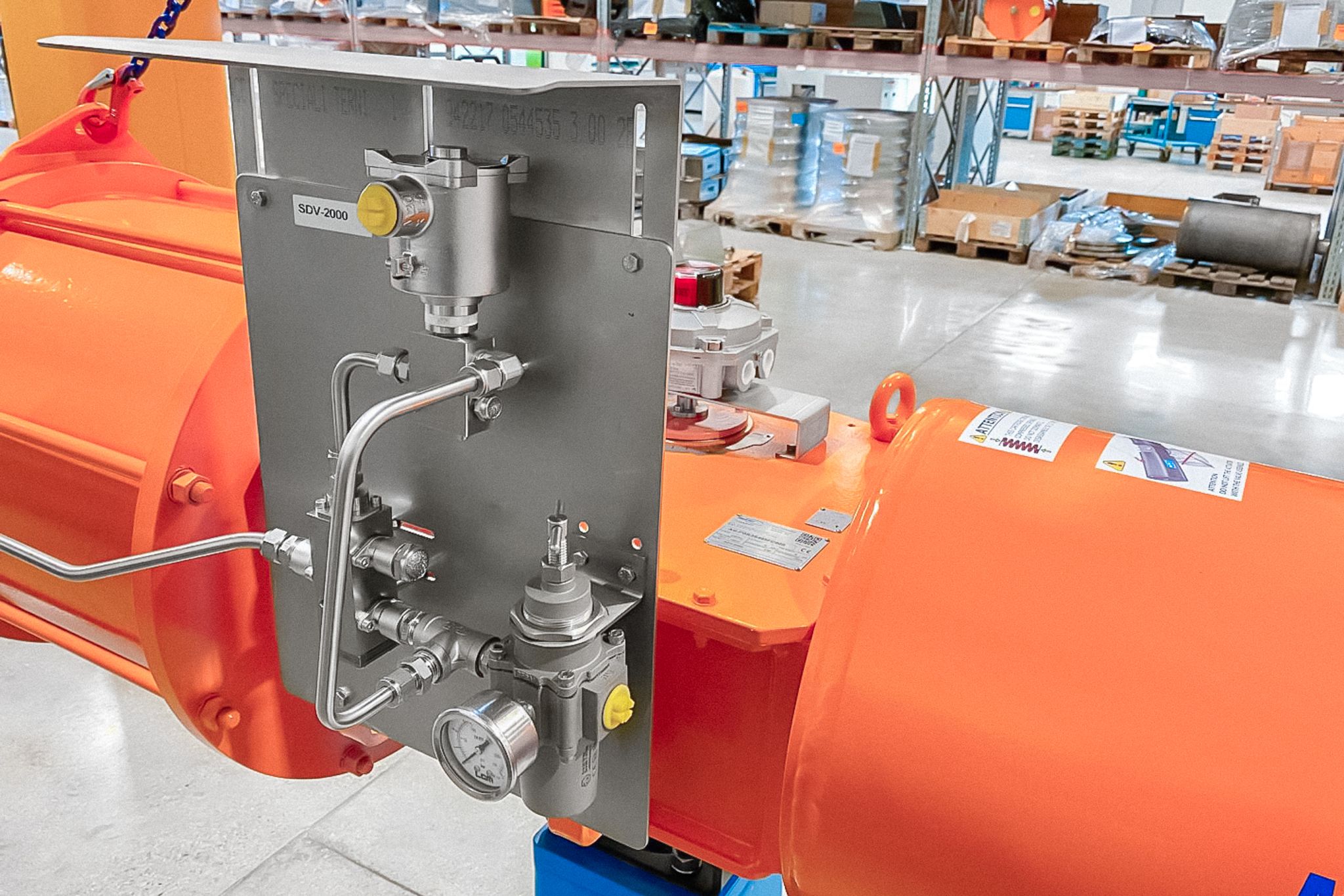 Made in Italy AG Series Scotch Yoke Actuator w/ Panel Mounted Air Handling