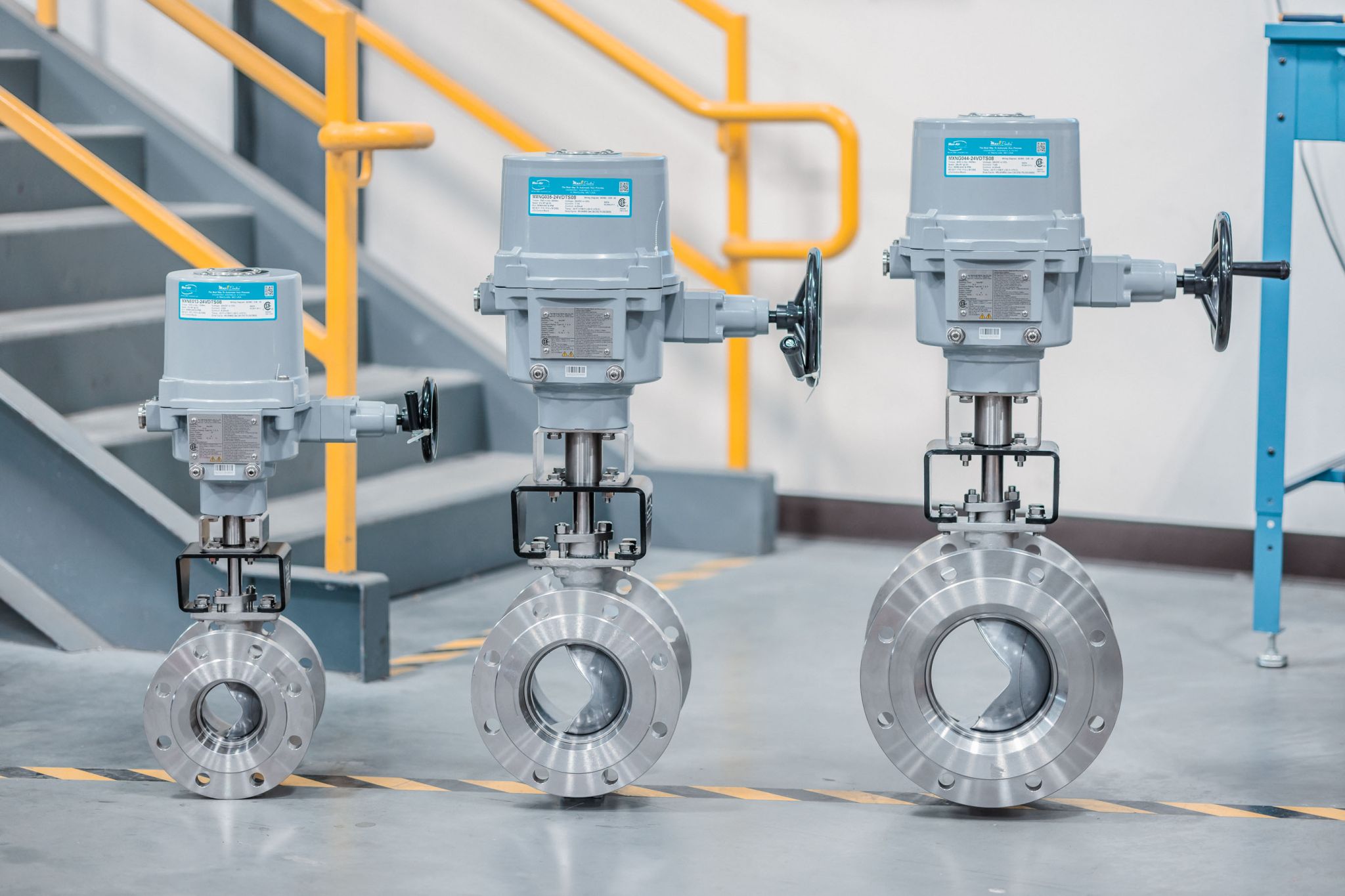 Sesto Segmented Ball Valves Automated w/ Max-Electric MX Series HazLoc Actuators