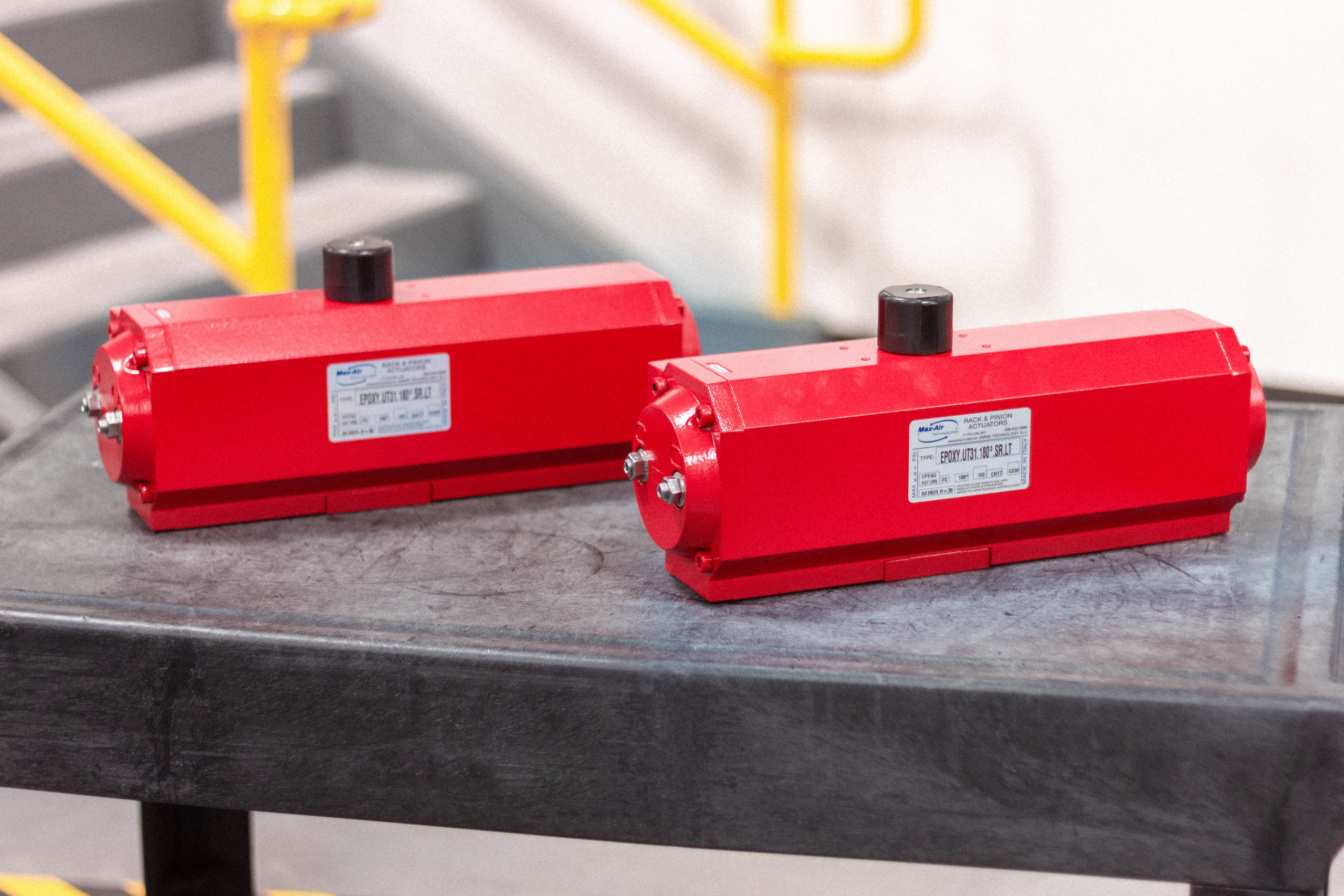 Red Epoxy Coated UT 180° Actuators