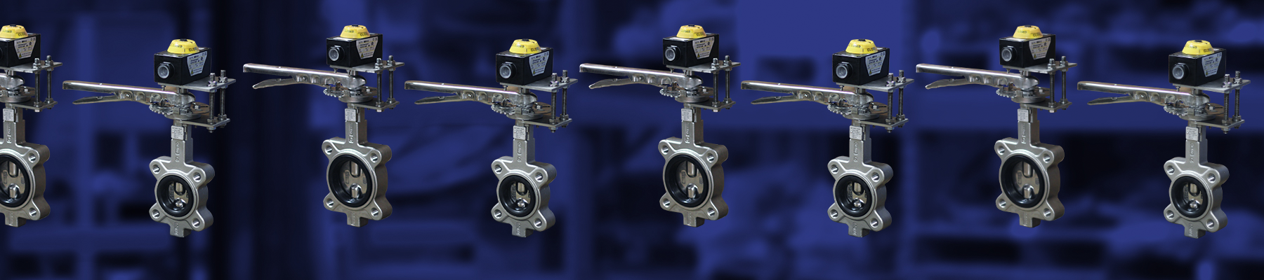 Manual SS Butterfly Valves w/ Limit Switch Kits