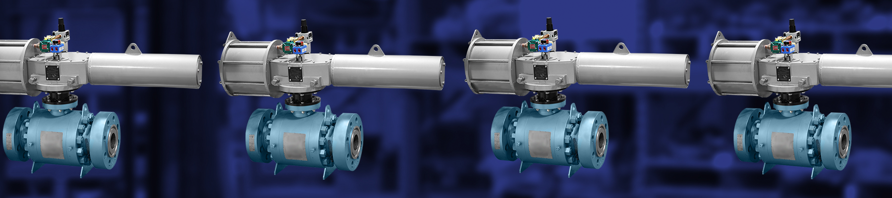 Scotch Yoke Actuated Trunnion Ball Valve